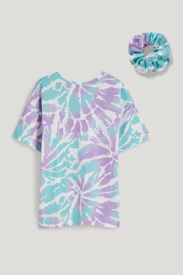 Niñas - Set - camiseta de manga corta y coletero - 2 piezas - verde menta