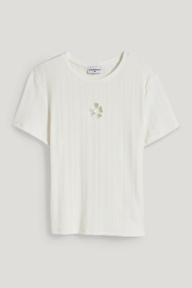 Damen XL - CLOCKHOUSE - T-Shirt - weiss