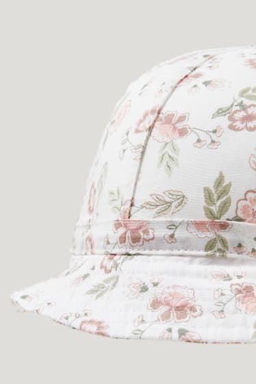 Bébé filles - Bob pour bébé - à fleurs - blanc crème