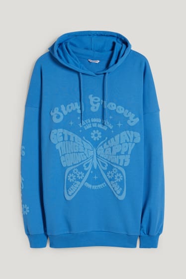 Clockhouse femme - CLOCKHOUSE - sweat à capuche - bleu