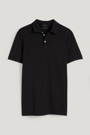Bărbați - Tricou polo - Flex - negru