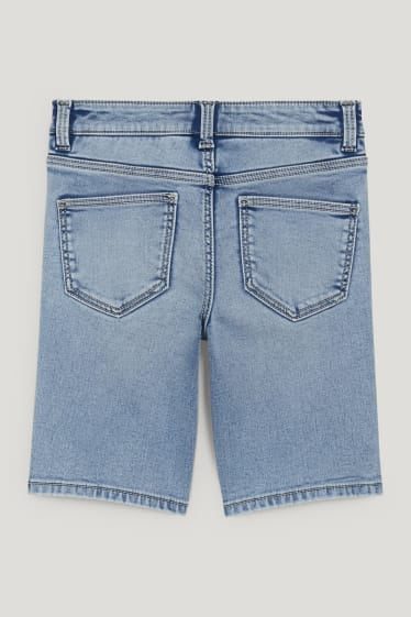 Filles - Bermuda en jean - jean bleu clair