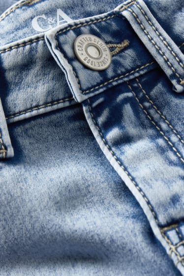 Filles - Bermuda en jean - jean bleu clair