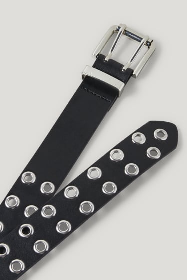 Clockhouse femme - CLOCKHOUSE - ceinture - similicuir - noir