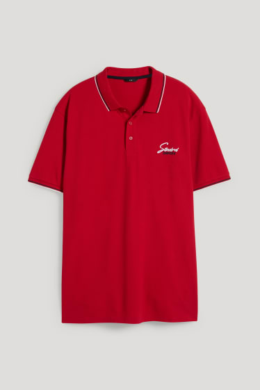 Herren XL - Poloshirt - dunkelrot