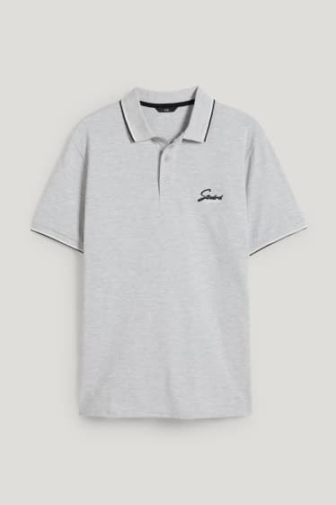 Hommes - Polo - gris clair chiné