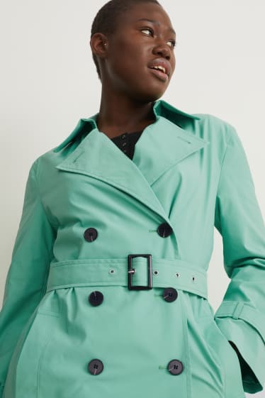 Donna - Trench - turchese