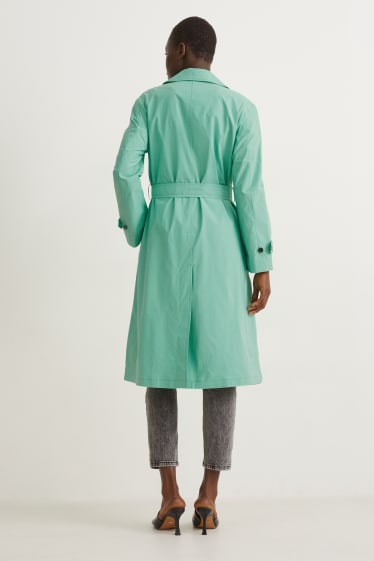Donna - Trench - turchese