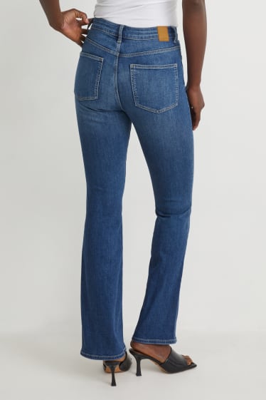 Mujer - Bootcut jeans - high waist - vaqueros - azul