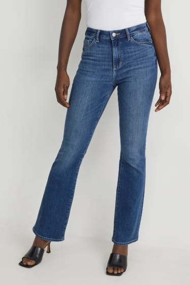 Mujer - Bootcut jeans - high waist - vaqueros - azul