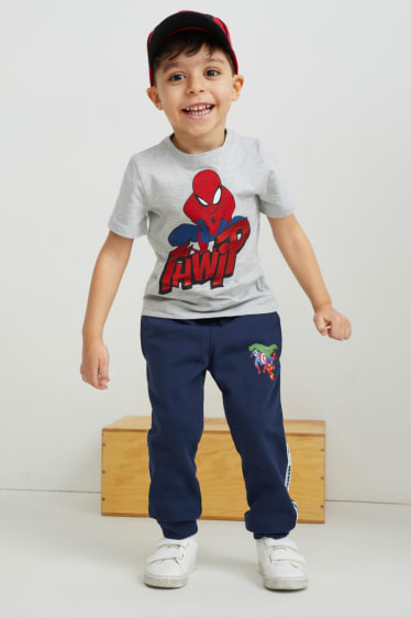Batolata chlapci - Multipack 3 ks - Spider-Man - tričko s krátkým rukávem - tmavomodrá