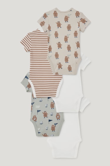 Bebés niños - Pack de 5 - bodies para bebé - blanco