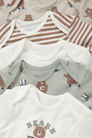 Bebés niños - Pack de 5 - bodies para bebé - blanco