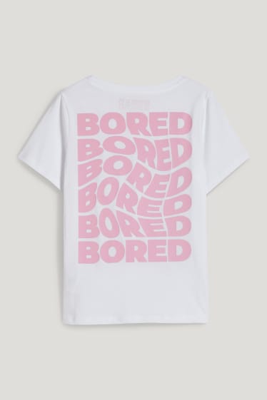 Bambine: - BORED APE - t-shirt - bianco