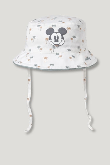 Miminka chlapci - Mickey Mouse - klobouček pro miminka - krémově bílá