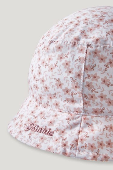 Bébé filles - Minnie Mouse - bob pour bébé - à fleurs - rose