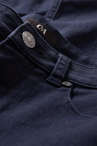 Dámské - Kalhoty - high waist - skinny fit - tmavomodrá