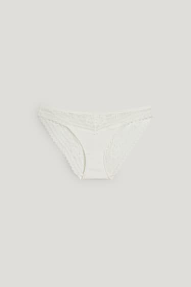 Damen - Slip - cremeweiß