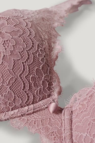 Femmes - Soutien-gorge à armature - DEMI - ampliforme - rose foncé