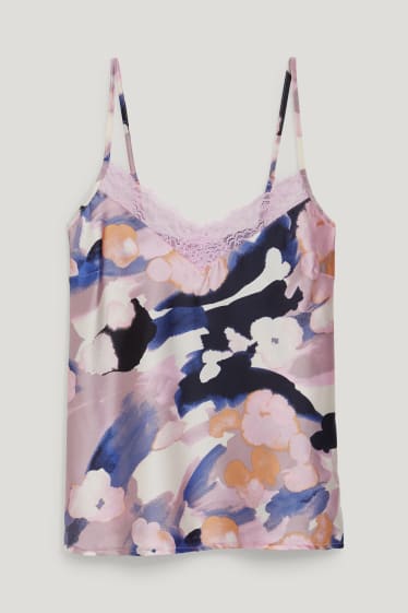 Mujer - Parte de arriba de pijama - estampada - beige claro
