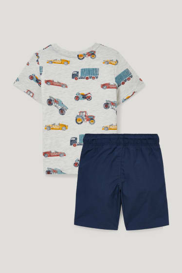 Toddler Boys - Set - Kurzarmshirt und Shorts - 2 teilig - dunkelblau
