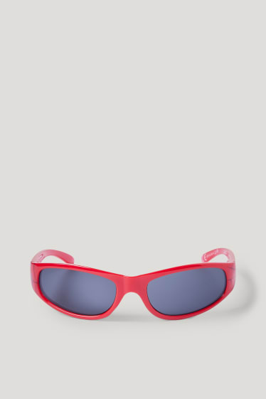 Niños - Spider-Man - gafas de sol - rojo