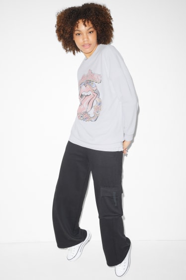 Clockhouse femme - CLOCKHOUSE- sweat - Rolling Stones - blanc