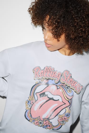 Clockhouse femme - CLOCKHOUSE- sweat - Rolling Stones - blanc