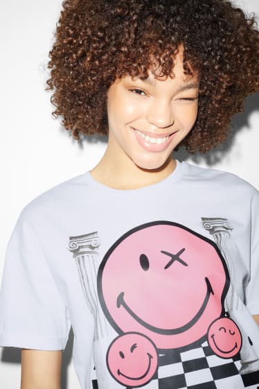 Clockhouse femme - CLOCKHOUSE - T-shirt - SmileyWorld® - blanc