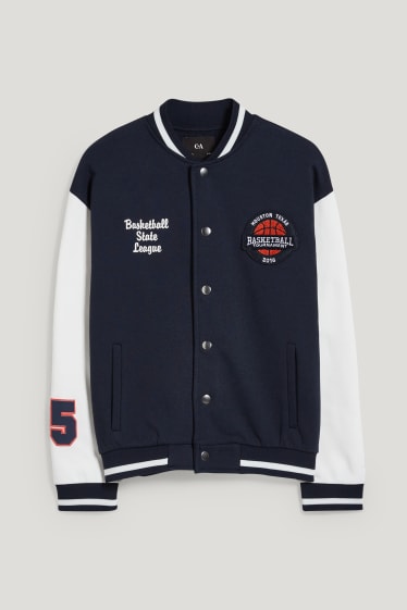 Reverskraag - Vest - donkerblauw