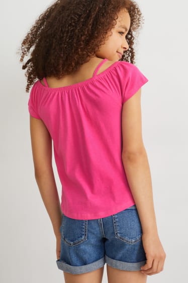 Kids Girls - Multipack 2er - Kurzarmshirt - pink