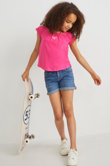 Kids Girls - Multipack 2er - Kurzarmshirt - pink