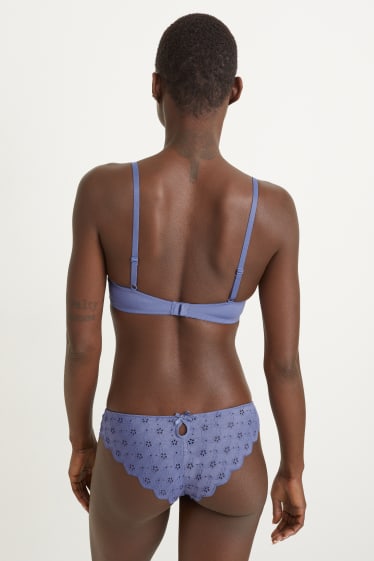 Donna - Reggiseno senza ferretti - imbottito - LYCRA® - blu