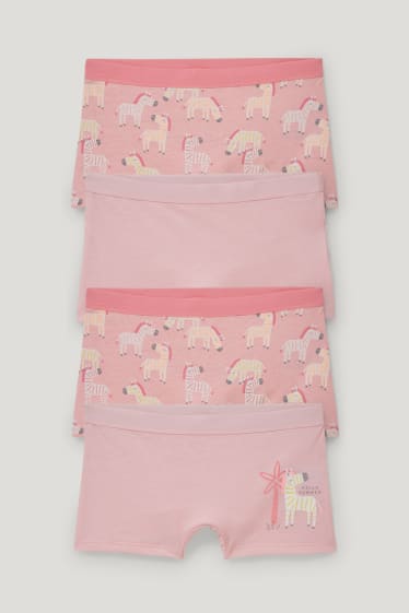 Toddler Girls - Multipack 4 buc. - boxeri - roz