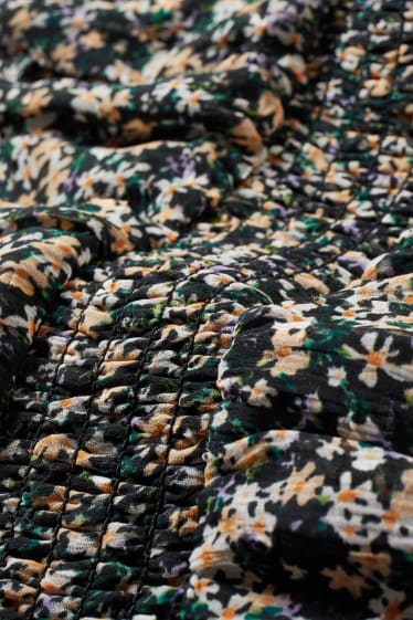 Damen XL - CLOCKHOUSE - Chiffon-Kleid - mit recyceltem Polyester - schwarz