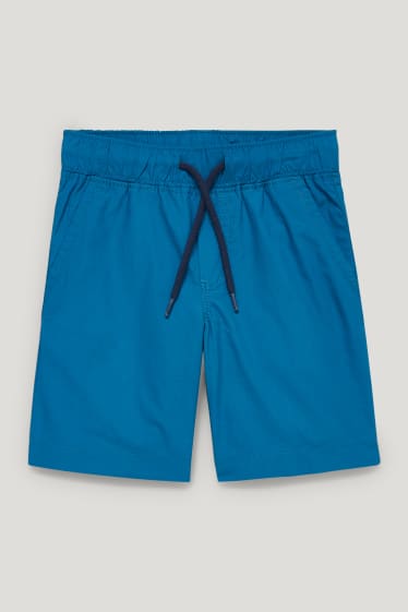 Garçons - Ensemble - polo et short - 2 pièces - gris clair chiné