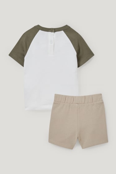 Baby Boys - Micky Maus - Baby-Outfit - 2 teilig - weiss