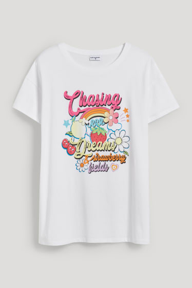 Damen XL - CLOCKHOUSE - T-Shirt - weiss