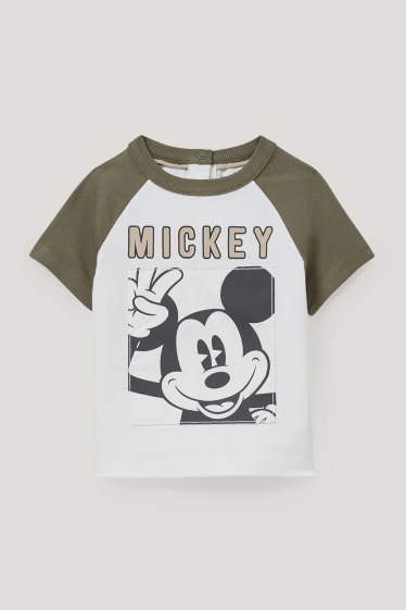 Miminka chlapci - Mickey Mouse - outfit pro miminka - 2dílný - bílá