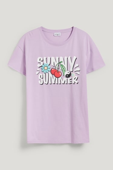 Damen XL - CLOCKHOUSE - T-Shirt - hellviolett