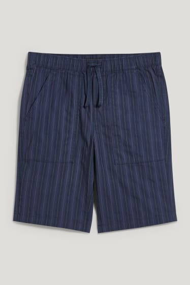 Garçons - Short - à rayures - bleu foncé