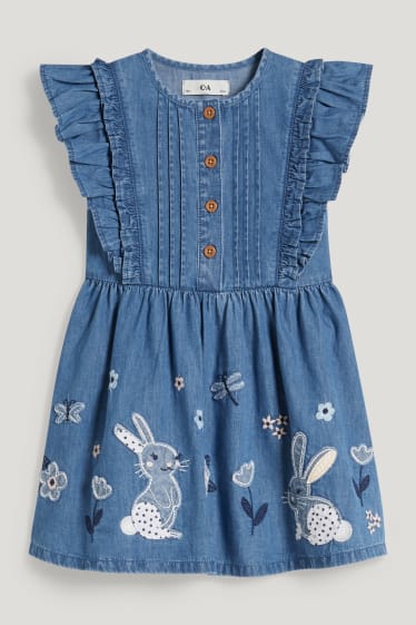 Nena petita - Vestit texà - texà blau