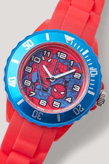 Batolata chlapci - Spider-Man - náramkové hodinky - červená