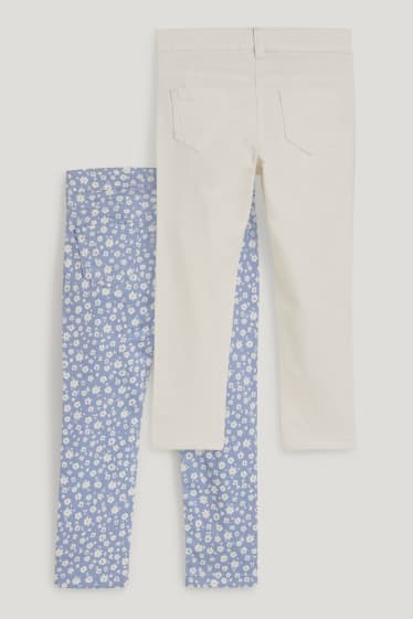 Toddler Girls - Confezione da 2 - jeggings - bianco / blu