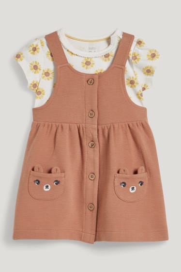 Bébé filles - Ensemble bébé - 2 pièces - marron clair