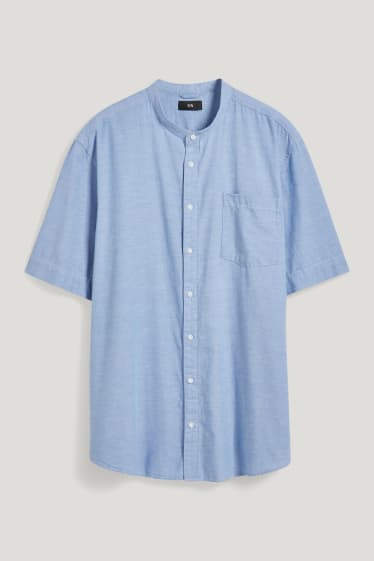 Clockhouse Boys - Shirt - regular fit - band collar - light blue