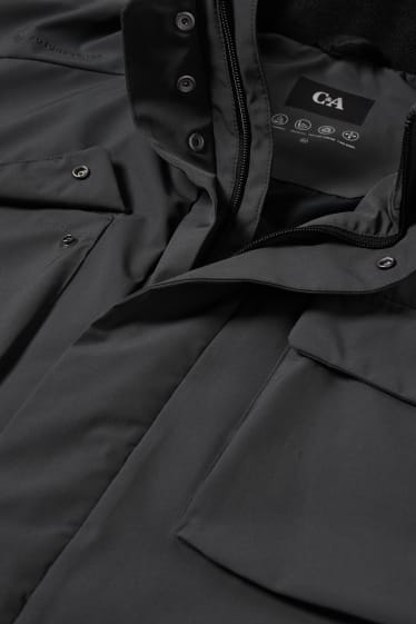 Heren XL - Jas met capuchon - 4 Way Stretch - zwart