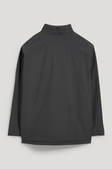Heren XL - Jas met capuchon - 4 Way Stretch - zwart