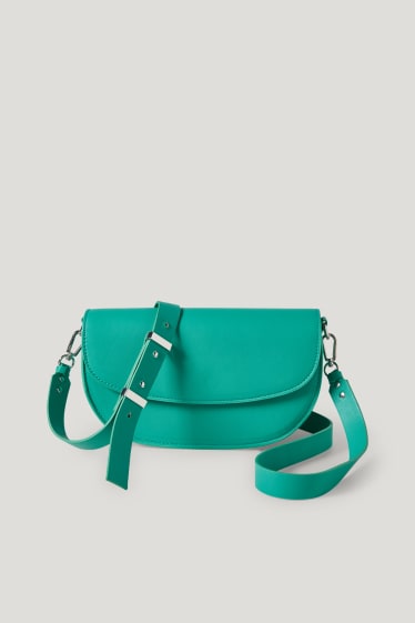 Femmes - Sac à bandoulière avec  ceinture amovible - similicuir - vert