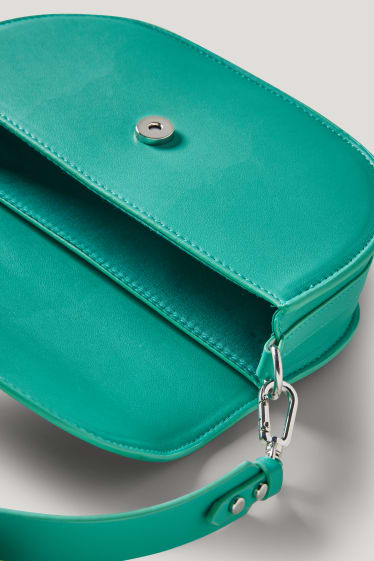 Femmes - Sac à bandoulière avec  ceinture amovible - similicuir - vert